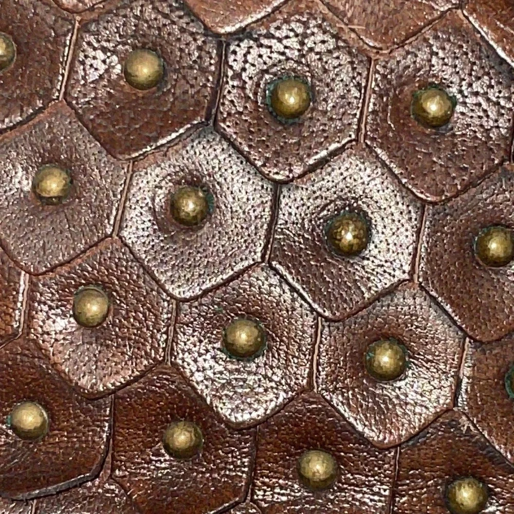 NEW Luichiny Tough Stuff Boot Studded Hardware Boots Brown sz 11